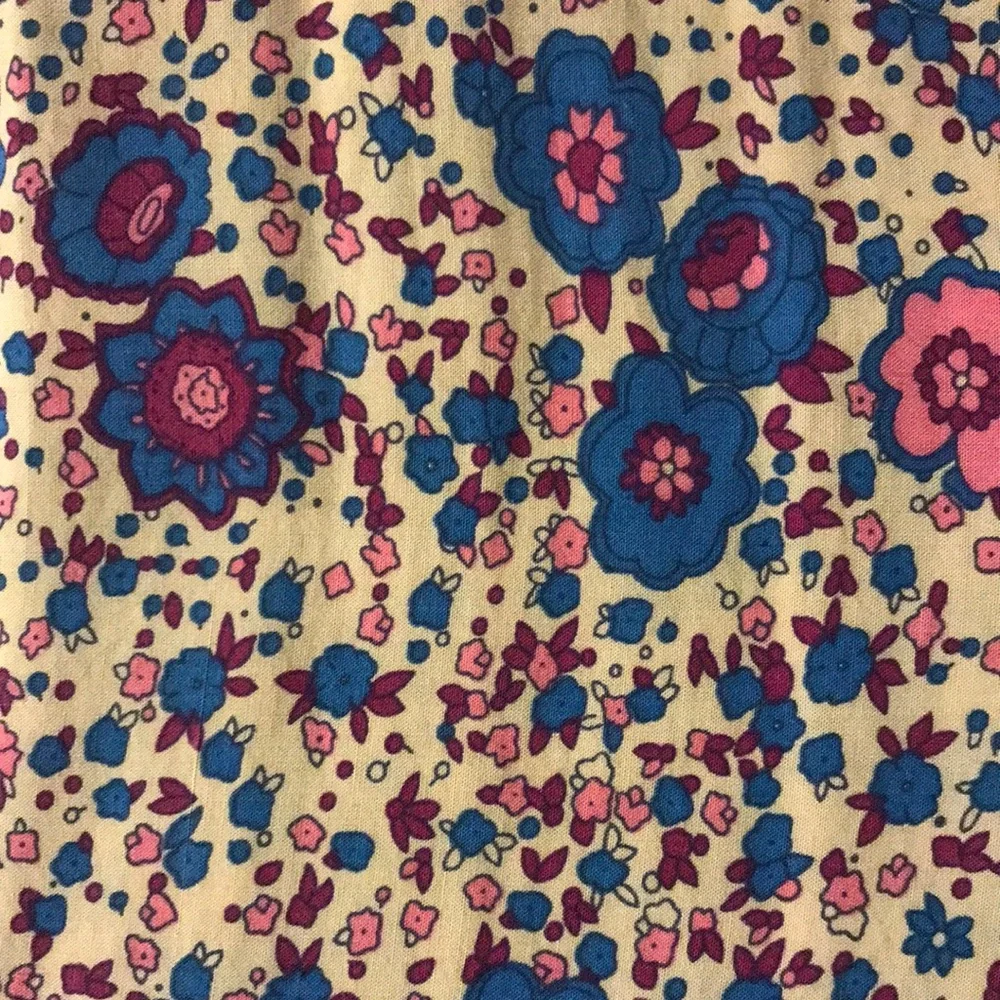 New R. Vivimos Spring Bohemian Patchwork Print Midi Dress Blue Cream Pink … - Picture 6 of 14